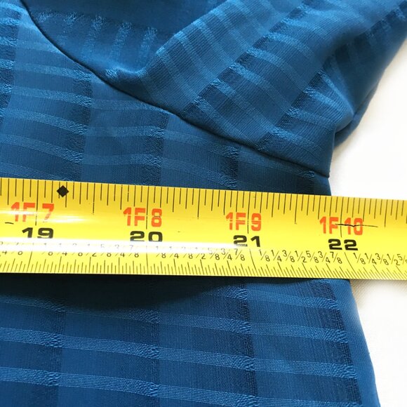 Liz Baker women's matching tank top and blouse combo, teal, size 12 - Picture 10 of 13